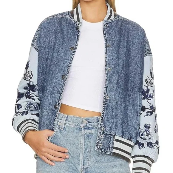 NWT Free People Team Spirit Jacket Jackets & Coats